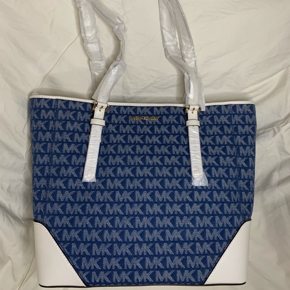 Michael Kors - Lillian Denim Tote - Picture 1 of 4